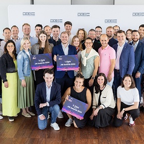 Gruppenfoto Leaders Forum mit Gewinner:innen