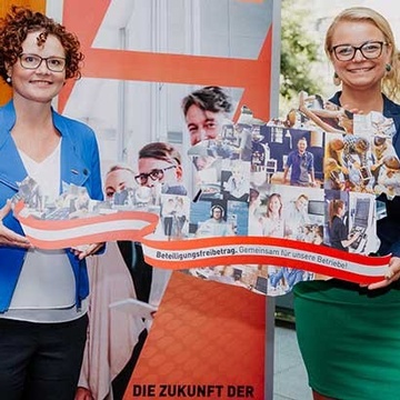 Foto zeigt E. Zehetner und C. Holzinger