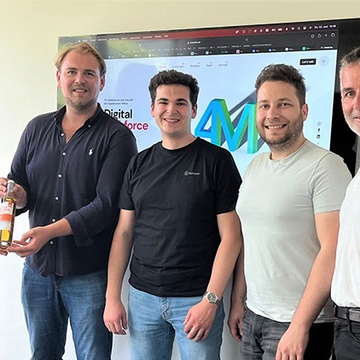 © WKO Linz-Stadt, v.l.n.r. Lukas Krainz, Stefan Matheis, Florian Latifi, Markus Weißenbeck, Thomas Denk