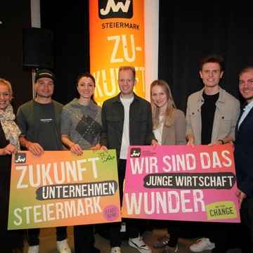 Das neue Vorstandsteam mit Manuela Weinrauch (Regionalstelle Südoststeiermark) und Christian Wipfler (JW Steiermark)