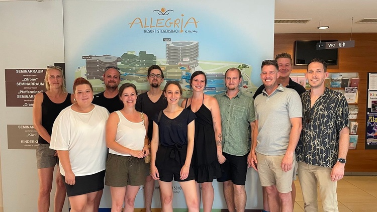 Gruppenfoto in der Therme Stegersbach